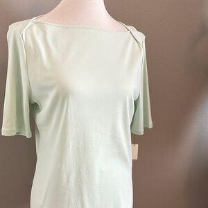 Talbots Light Green Short Sleeve Top